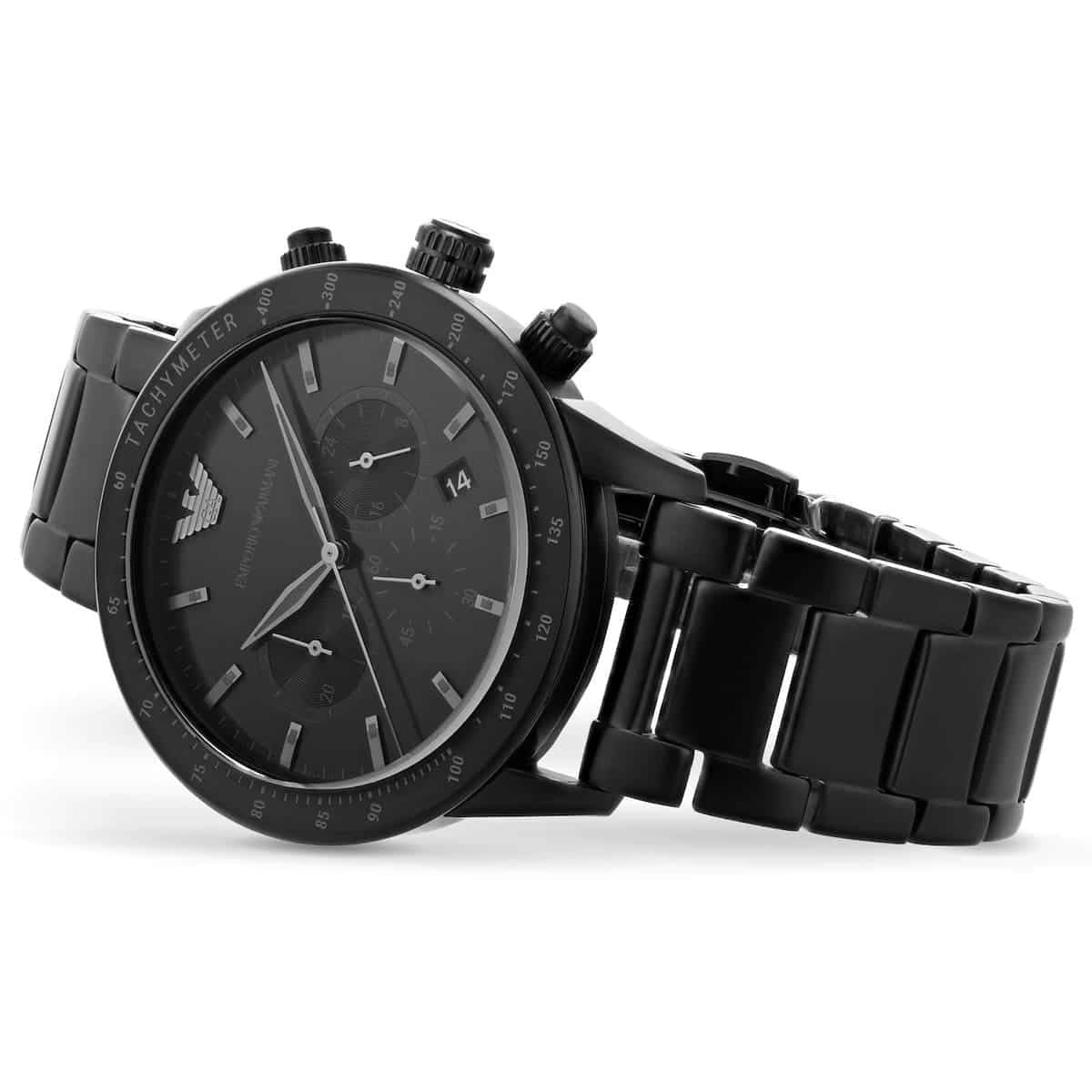 Emporio Armani AR11242 Mario Men's All Black Watch - SJR London Timepiece