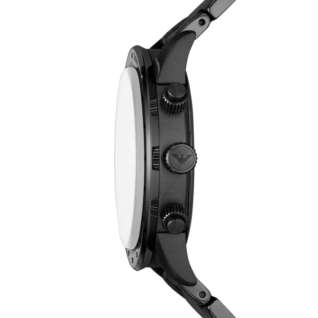 Montre Emporio Armani AR11242 Mario pour Homme Tout Noir