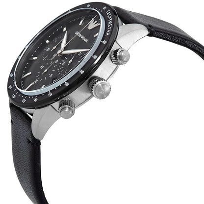 Emporio Armani AR11243 Mario Men's Silver & Black Watch - SJR London Timepiece