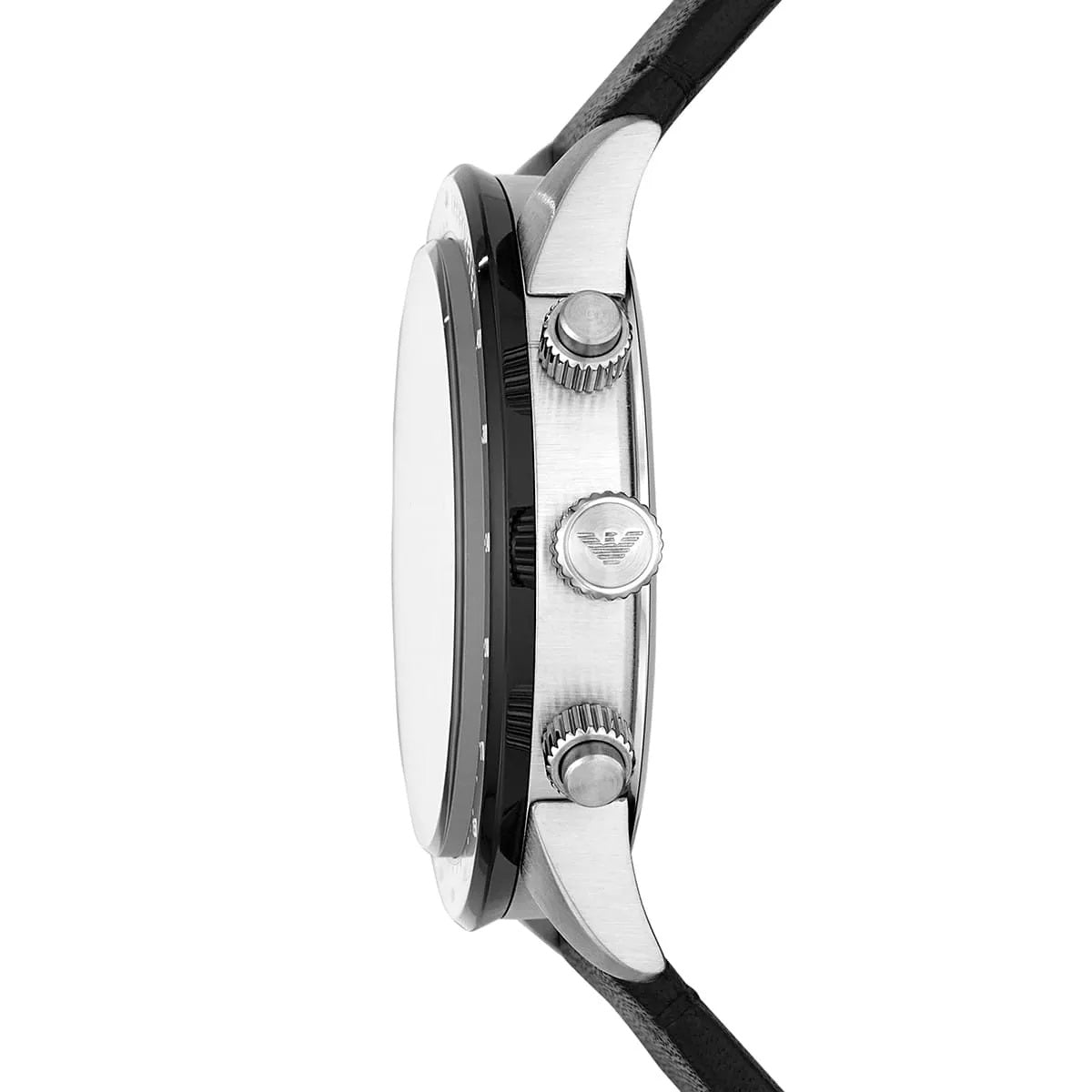Emporio Armani AR11243 Mario Men's Silver & Black Watch - SJR London Timepiece