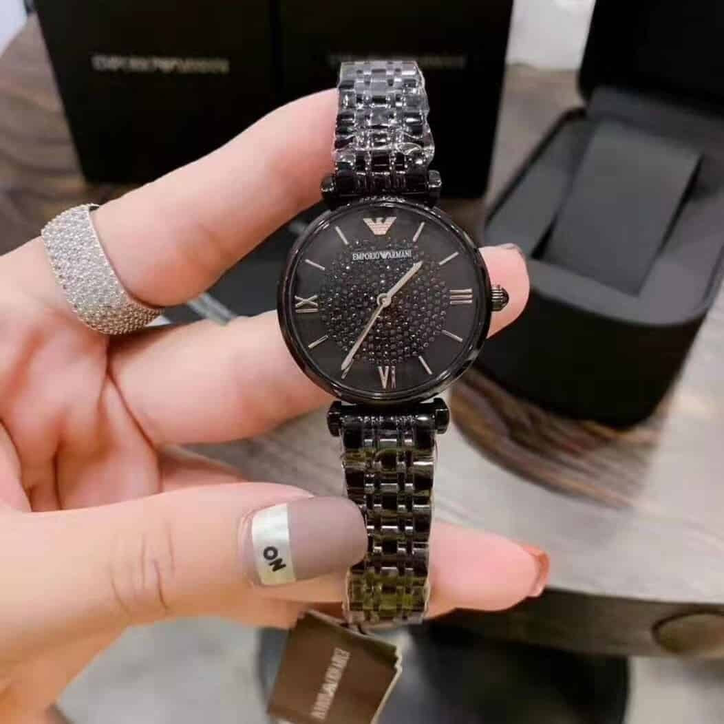 Emporio Armani AR11245 Gianni T-Bar Women's Black Watch - SJR London Timepiece