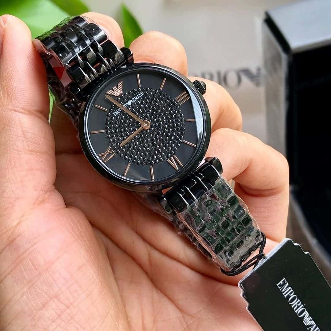 Emporio Armani AR11245 Gianni T-Bar Women's Black Watch - SJR London Timepiece