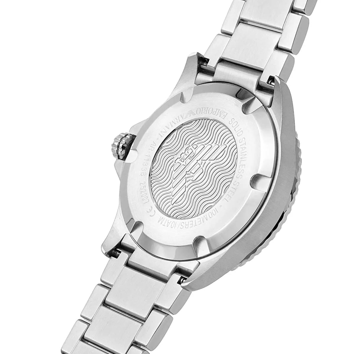 Emporio Armani AR11338 Men's Diver Style Silver & Green Watch - SJR London Timepiece