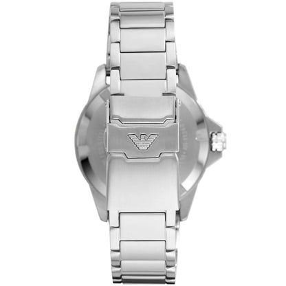 Emporio Armani AR11338 Men's Diver Style Silver & Green Watch - SJR London Timepiece