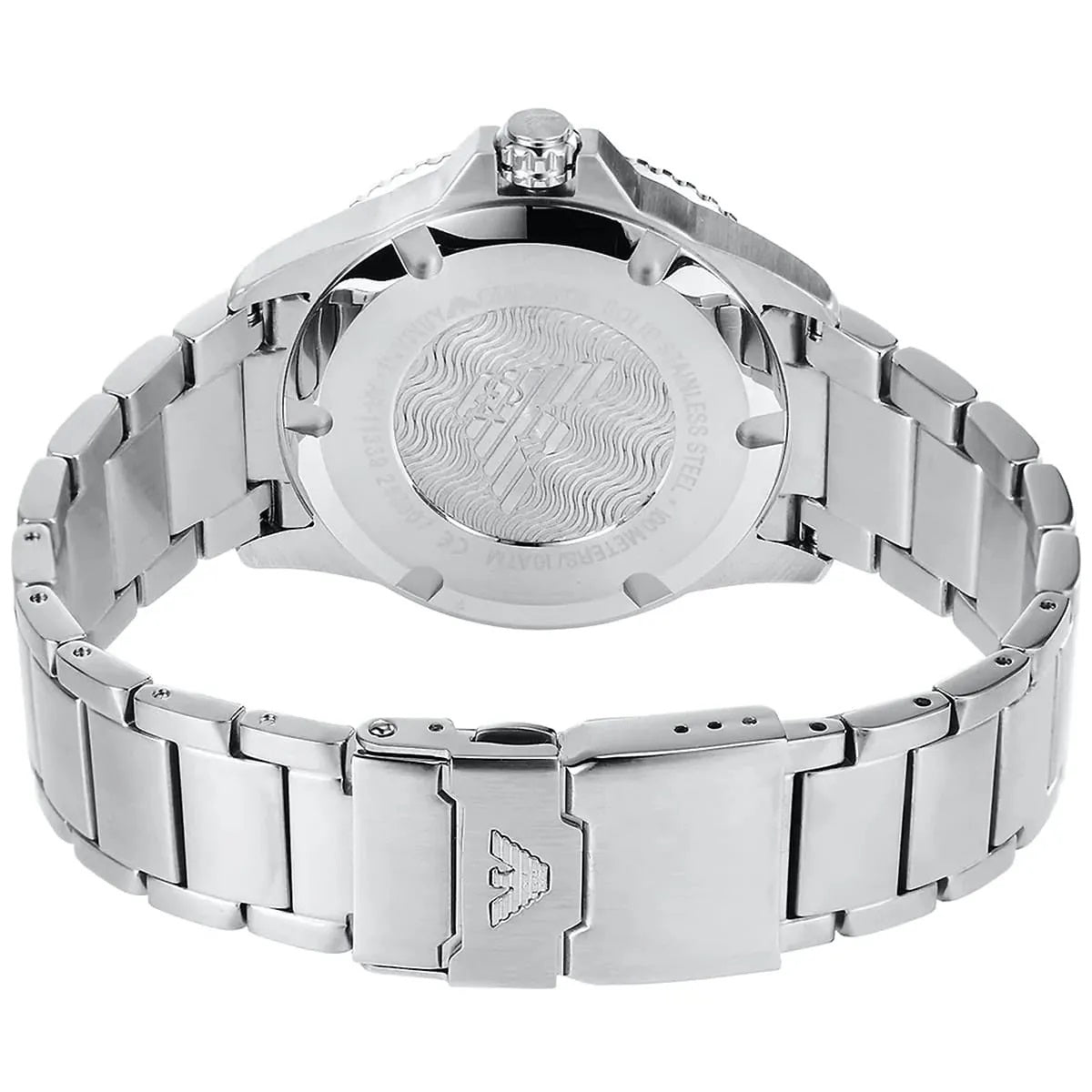 Emporio Armani AR11339 Men's Diver Style Silver & Blue Watch - SJR London Timepiece