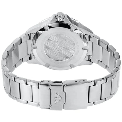 Emporio Armani AR11339 Men's Diver Style Silver & Blue Watch - SJR London Timepiece