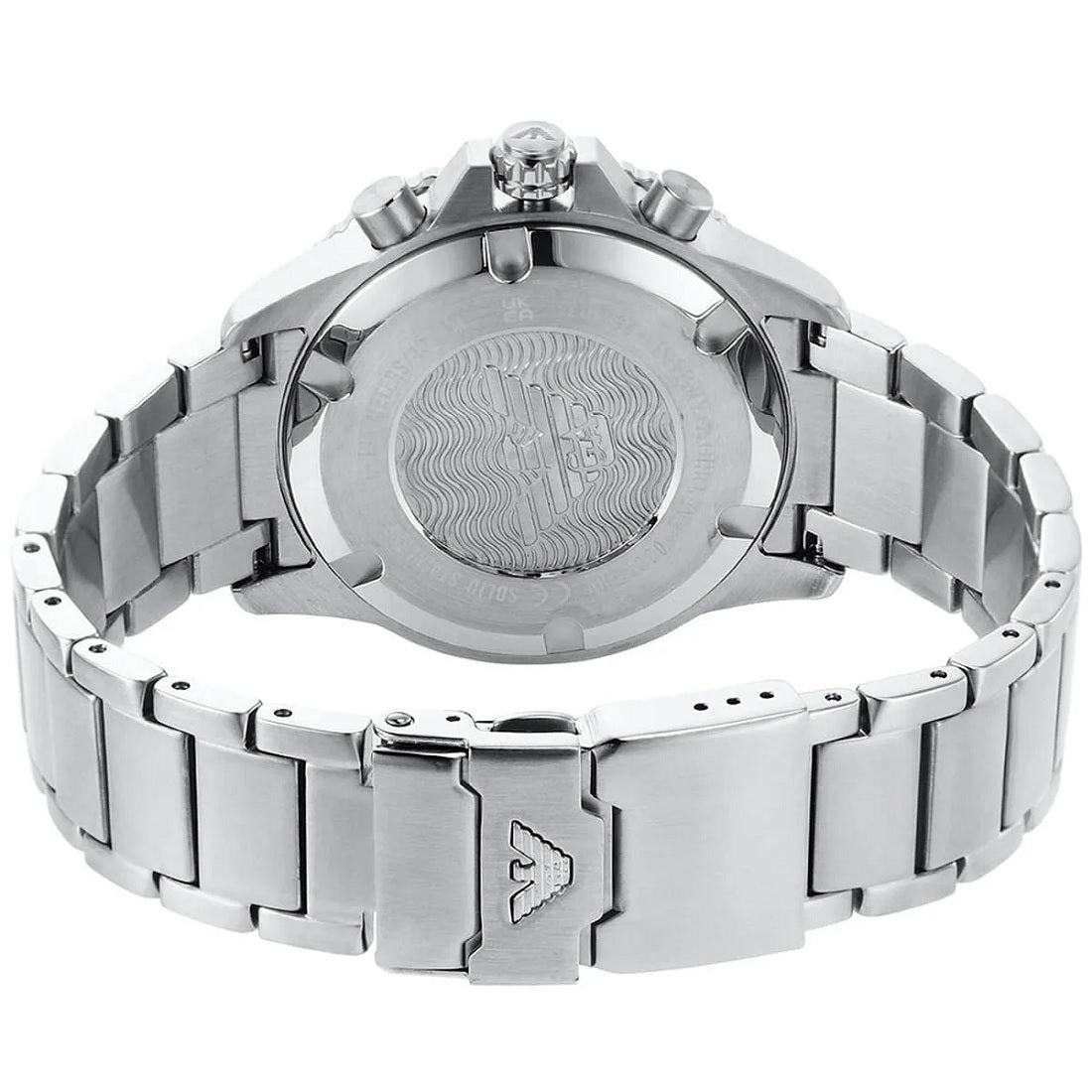 Emporio Armani AR11360 Men's Diver Style Silver & Black Watch - SJR London Timepiece