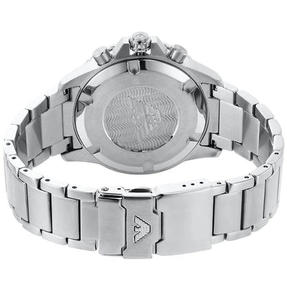 Emporio Armani AR11360 Men's Diver Style Silver & Black Watch - SJR London Timepiece