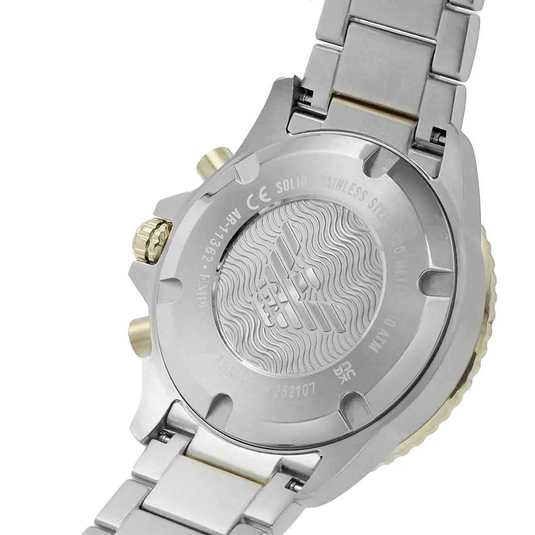 Emporio Armani AR11362 Diver Men's Two-Tone Gold Watch - SJR London Timepiece