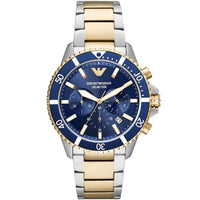 Emporio Armani AR11362 Diver Men's Two-Tone Gold Watch - SJR London Timepiece