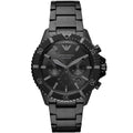 Montre Emporio Armani AR11363 pour homme, style plongeur, entièrement noire