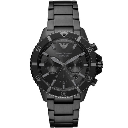 Emporio Armani AR11363 Men's Diver Style All Black Watch - SJR London Timepiece
