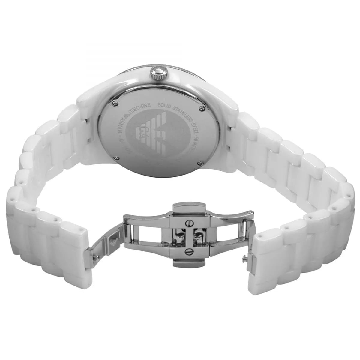 Emporio Armani AR1426 Ceramica Women's White Watch - SJR London Timepiece