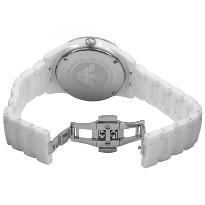 Emporio Armani AR1426 Ceramica Women's White Watch - SJR London Timepiece