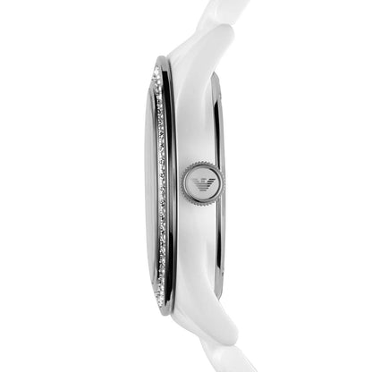 Emporio Armani AR1426 Ceramica Women's White Watch - SJR London Timepiece