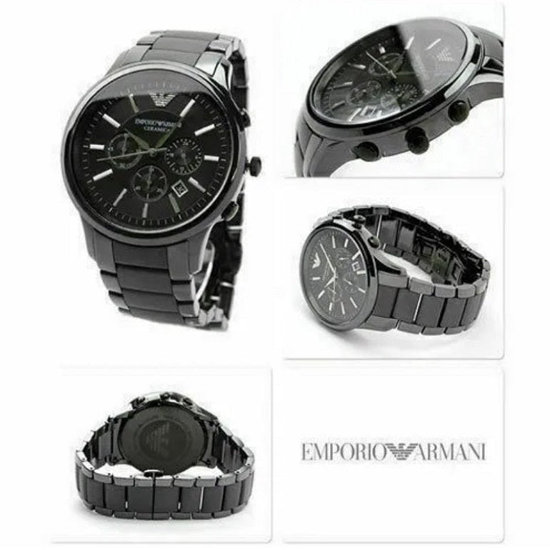 Emporio Armani AR1451 Ceramica Men's Black Ceramic Watch - SJR London Timepiece
