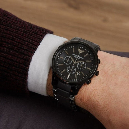 Emporio Armani AR1451 Ceramica Men's Black Ceramic Watch - SJR London Timepiece