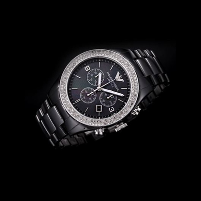 Emporio Armani AR1455 Ceramica Women's Black Watch - SJR London Timepiece