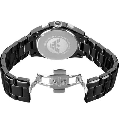Emporio Armani AR1455 Ceramica Women's Black Watch - SJR London Timepiece