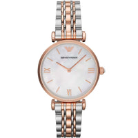Emporio Armani AR1683 Gianni T-Bar Women's Two-Tone Watch - SJR London Timepiece