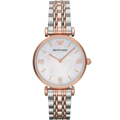 Emporio Armani AR1683 Gianni T-Bar Women's Two-Tone Watch - SJR London Timepiece