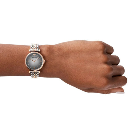 Emporio Armani AR1725 Gianni T-Bar Women's Two-Tone Watch - SJR London Timepiece