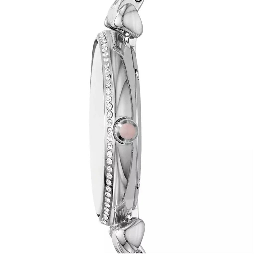Emporio Armani AR1779 Gianni T-Bar Women's Silver & Pink Watch - SJR London Timepiece