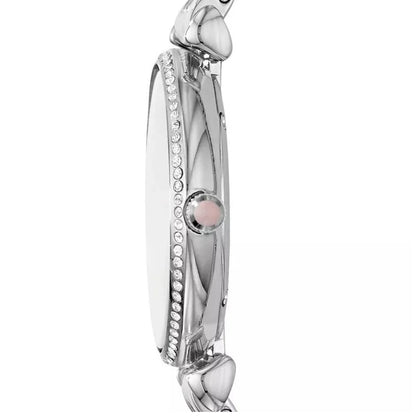Emporio Armani AR1779 Gianni T-Bar Women's Silver & Pink Watch - SJR London Timepiece