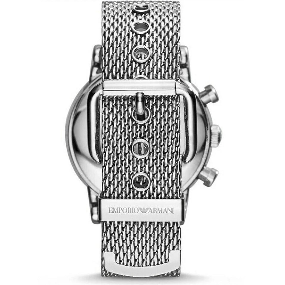 Emporio Armani AR1808 Luigi Men's Silver Mesh Watch - SJR London Timepiece