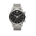 Montre homme Emporio Armani AR1808 Luigi en maille argentée