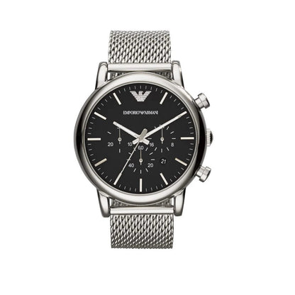 Emporio Armani AR1808 Luigi Men's Silver Mesh Watch - SJR London Timepiece