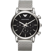 Emporio Armani AR1811 Luigi Men's 41mm Silver Mesh Watch - SJR London Timepiece