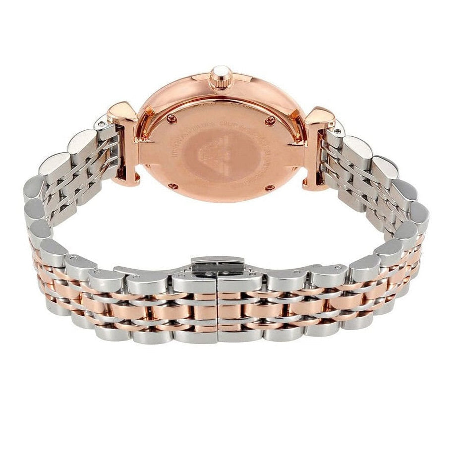 Montre bicolore Emporio Armani AR1840 Gianni T-Bar pour femme