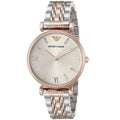 Montre bicolore Emporio Armani AR1840 Gianni T-Bar pour femme