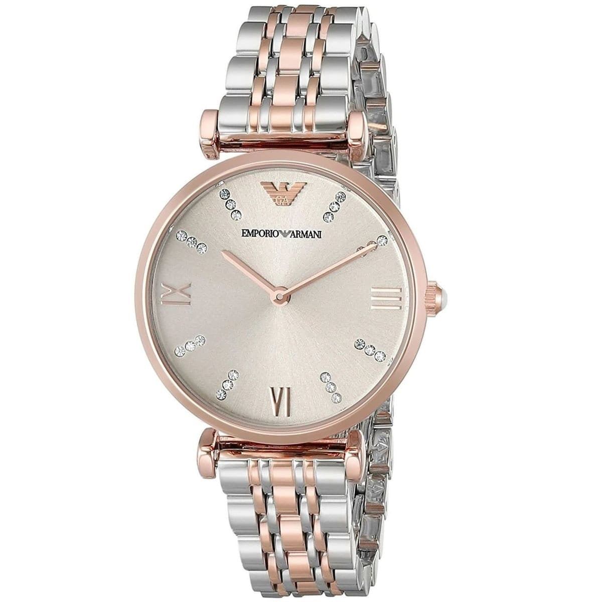 Emporio Armani AR1840 Gianni T-Bar Women's Two-Tone Watch - SJR London Timepiece