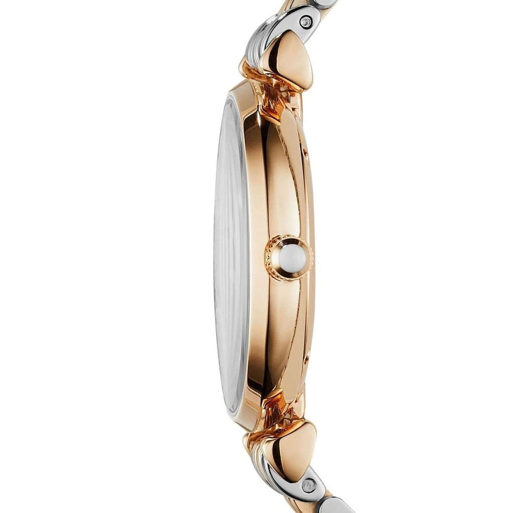 Montre bicolore Emporio Armani AR1840 Gianni T-Bar pour femme