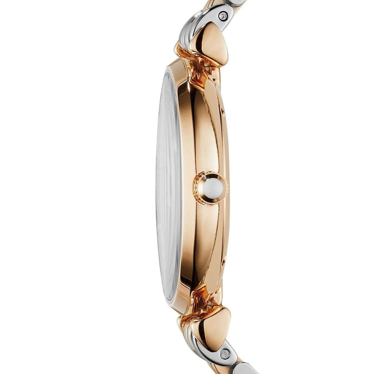 Montre bicolore Emporio Armani AR1840 Gianni T-Bar pour femme