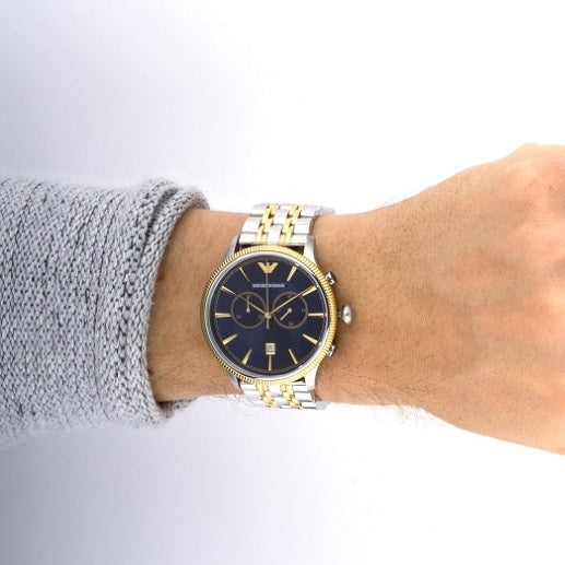 Emporio Armani AR1847 Alpha Men's Two-Tone Watch - SJR London Timepiece