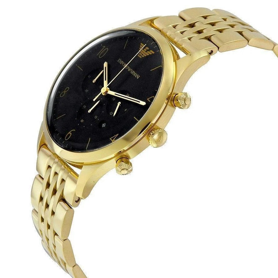 Emporio Armani AR1893 Beta Men's Gold & Black Watch - SJR London Timepiece