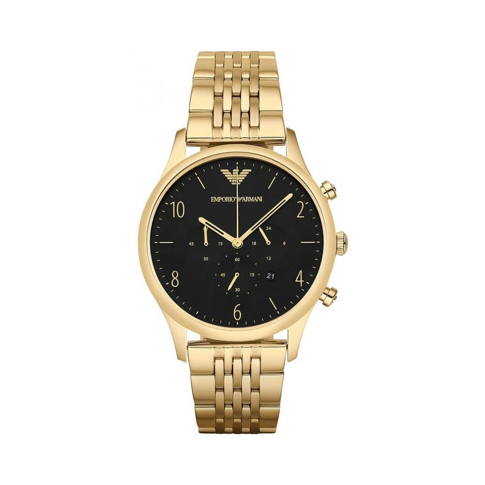 Emporio Armani AR1893 Beta Men's Gold & Black Watch - SJR London Timepiece