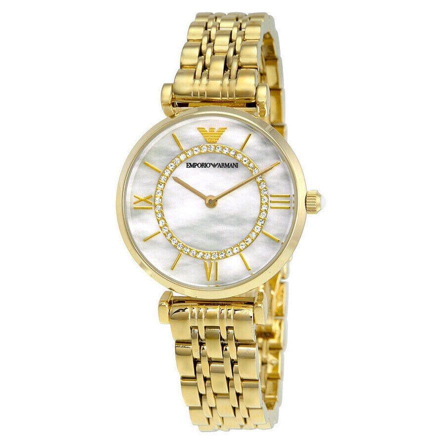 Emporio Armani AR1907 Gianni T-Bar Women's Gold Watch - SJR London Timepiece