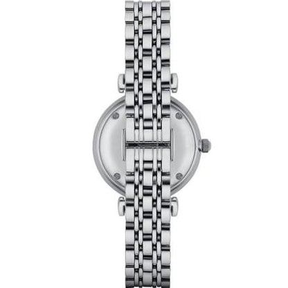Emporio Armani AR1908 Gianni T-Bar Women's Silver Watch - SJR London Timepiece
