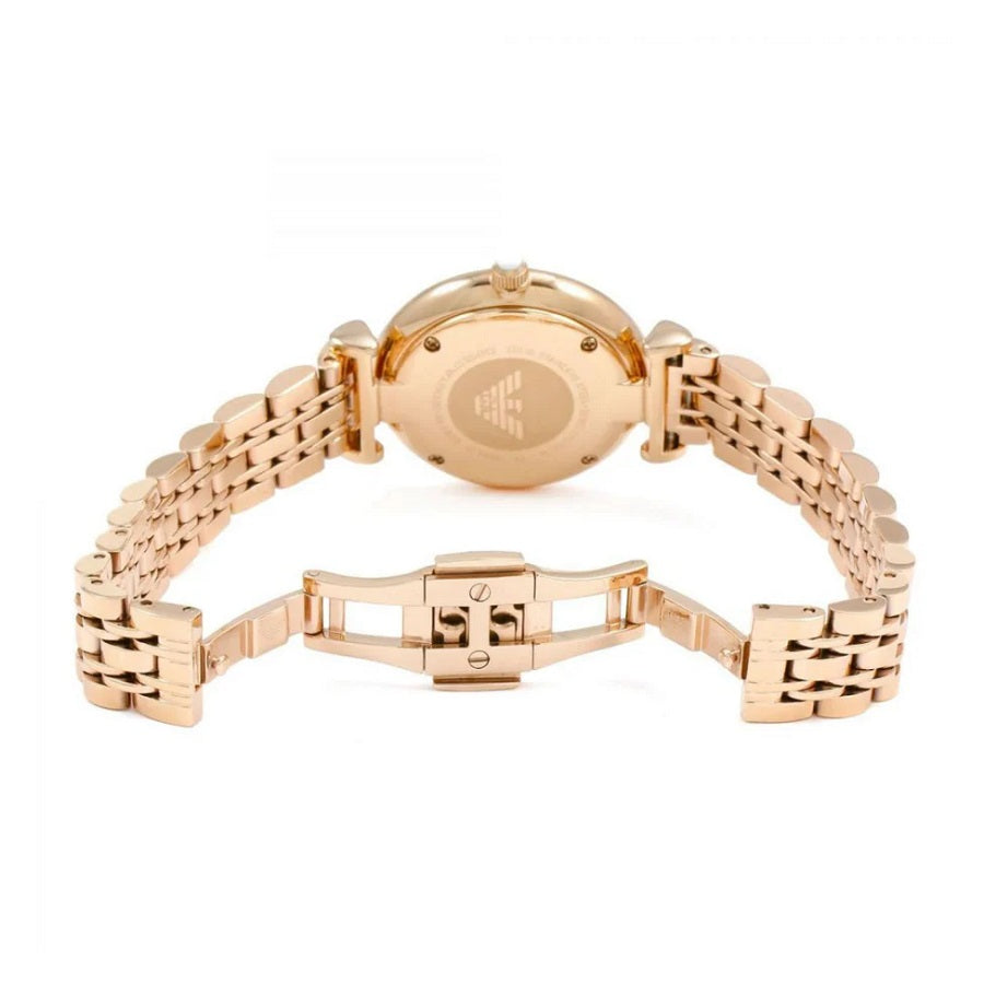 Emporio Armani AR1909 Gianni T-Bar Women's Rose Gold Watch - SJR London Timepiece