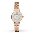 Montre Emporio Armani AR1909 Gianni T-Bar pour femme, or rose