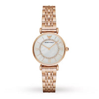 Emporio Armani AR1909 Gianni T-Bar Women's Rose Gold Watch - SJR London Timepiece