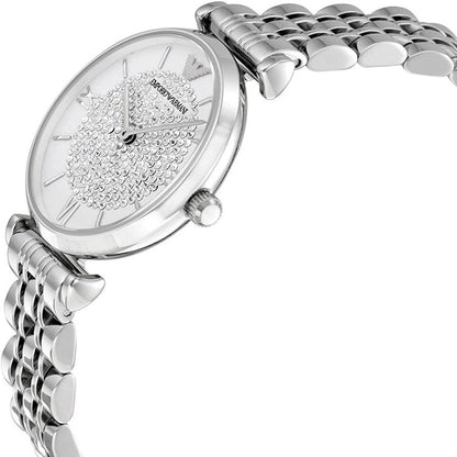 Emporio Armani AR1925 Gianni T-Bar Women's Silver Watch - SJR London Timepiece