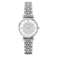 Emporio Armani AR1925 Gianni T-Bar Women's Silver Watch - SJR London Timepiece