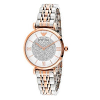 Emporio Armani AR1926 Gianni T-Bar Women's Two-Tone Watch - SJR London Timepiece