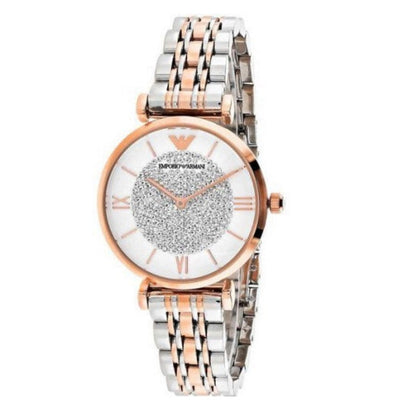 Emporio Armani AR1926 Gianni T-Bar Women's Two-Tone Watch - SJR London Timepiece