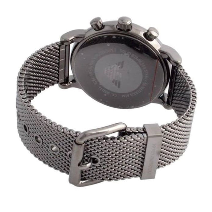 Emporio Armani AR1979 Luigi Men's Grey Mesh Watch - SJR London Timepiece